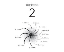 Cargar imagen en el visor de la galería, Pestañas Premium Silk Lashes Grosor 0,12 18 líneas